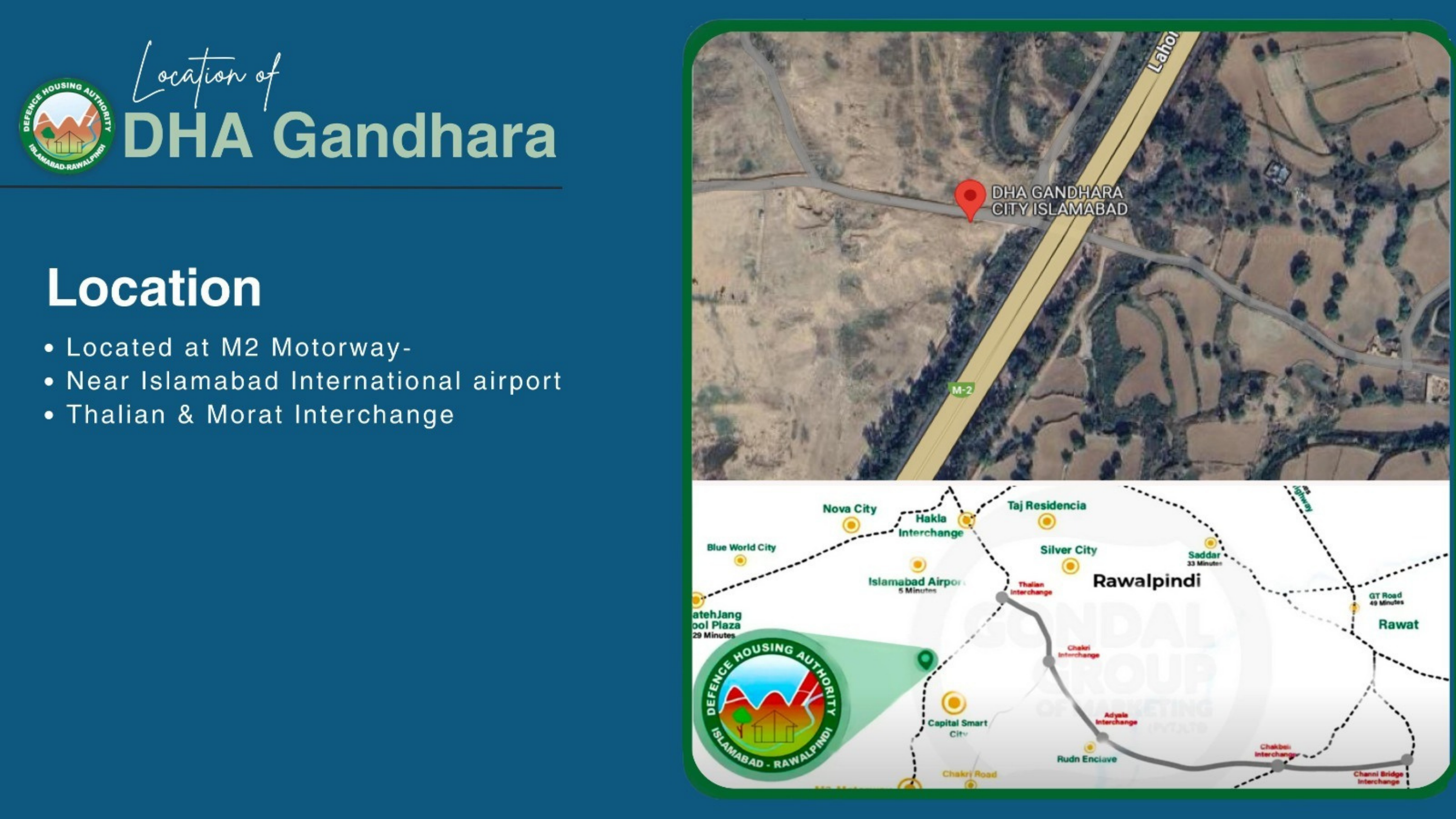 DHA Gandhara Location Map